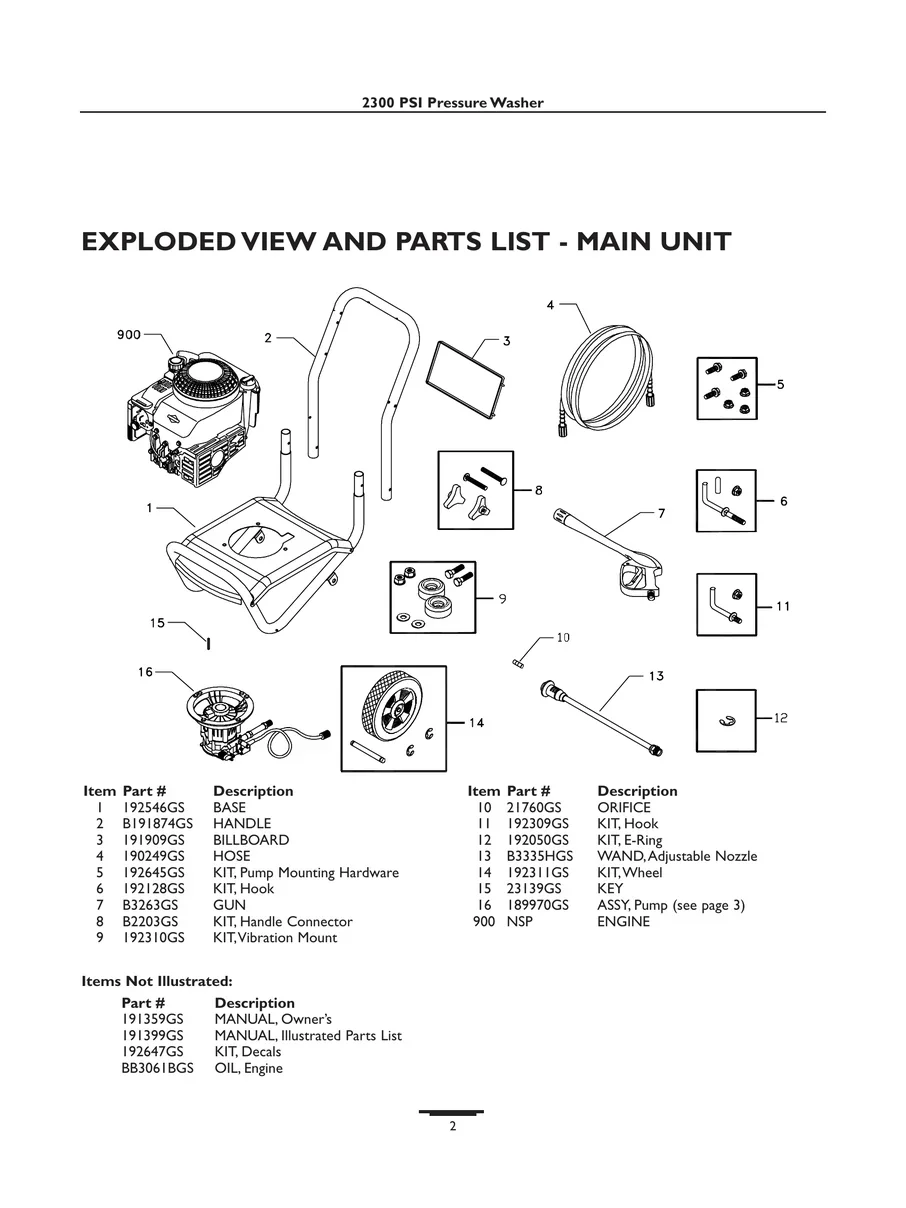 BRIGGS AND STRATTON, 01802, IPL.2